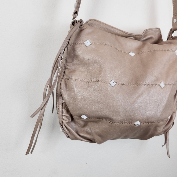 Botkier Leather white studs adjustable adjustable strap crossbody - Picture 10 of 11